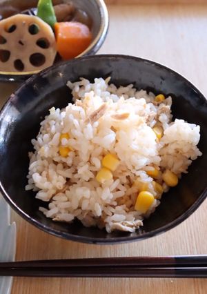 ツナコーンの炊き込みごはん-レシピのメイン写真