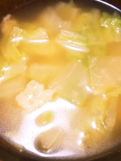 適当!12分でできる白菜と大根の味噌汁-レシピのメイン写真