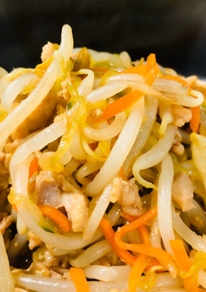 もやしが美味しい 野菜と鶏肉の和え物-レシピのメイン写真