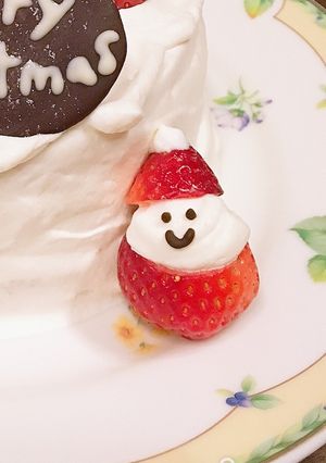 とっても簡単！いちごサンタ-レシピのメイン写真