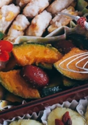 焼き揚げかぼちゃ〜なつめ煮シロップ絡め-レシピのメイン写真