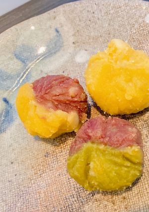さつまいもの『茶巾絞り』-レシピのメイン写真