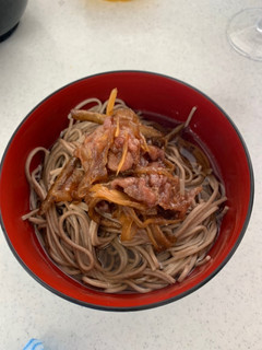 年越し蕎麦。牛肉のしぐれ煮添え-レシピのメイン写真