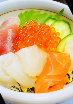 やっぱり❤︎海鮮丼-レシピのメイン写真