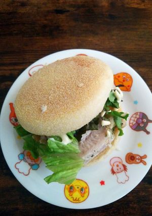 鶏ムネ肉のチキンハムサンド-レシピのメイン写真