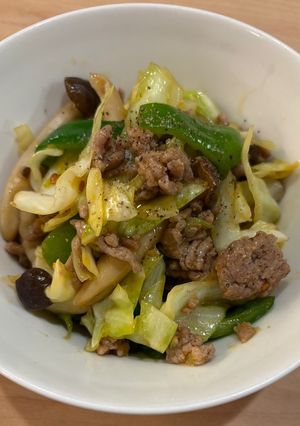豚ひき肉と野菜⭐︎中華風丼⭐︎ピリ辛-レシピのメイン写真