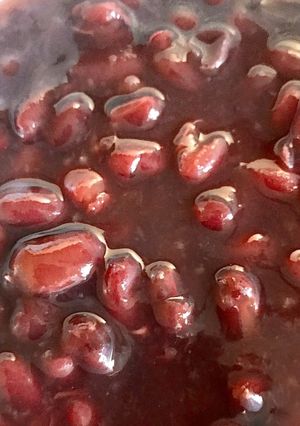 お汁粉用あずき(小豆)水煮・あんこ-レシピのメイン写真