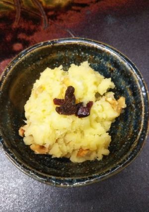 おせちリメイク☆ラムレーズンきんとん-レシピのメイン写真