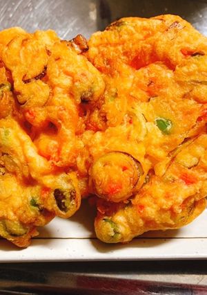 枝豆と紅生姜のかき揚げ-レシピのメイン写真