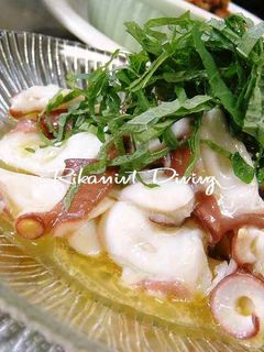 タコでワサビ風味マリネ♪-レシピのメイン写真