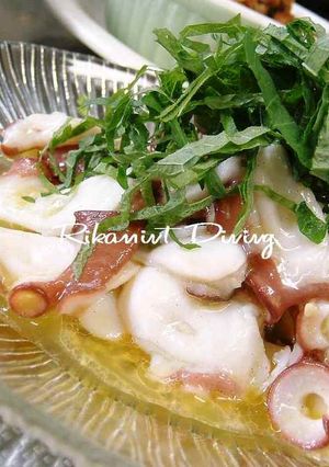 タコでワサビ風味マリネ♪-レシピのメイン写真