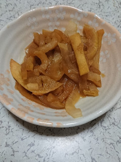 味がないりんごでおいしくきんぴら-レシピのメイン写真