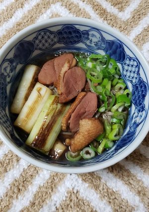 超簡単!具材ジューシー鴨南蛮そば-レシピのメイン写真