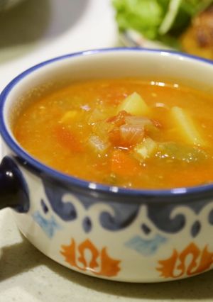 ケッチャプで＊野菜たっぷりミネストローネ-レシピのメイン写真