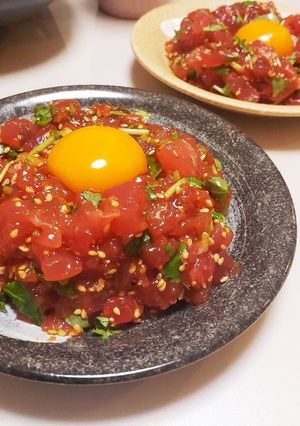まぐろのユッケ-レシピのメイン写真