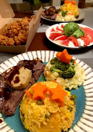 子どもと食べるクリスマスディナー-レシピのメイン写真