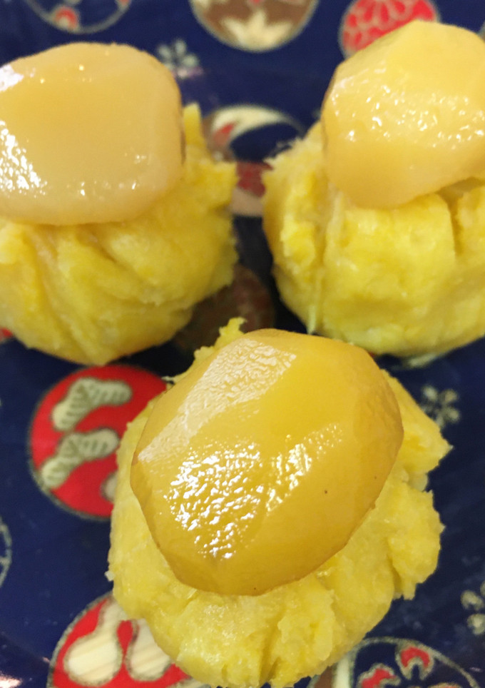 混ぜるだけ！焼き芋栗金とん-レシピのメイン写真