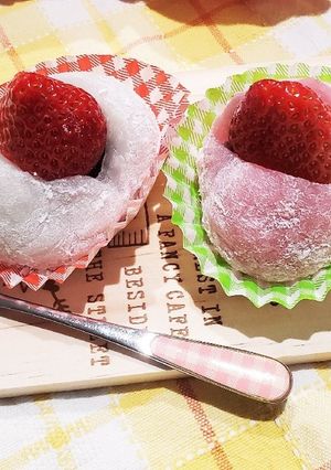 大福もちミックスで簡単イチゴ大福-レシピのメイン写真
