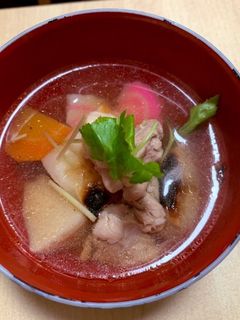簡単!お節の筑前煮でお雑煮-レシピのメイン写真