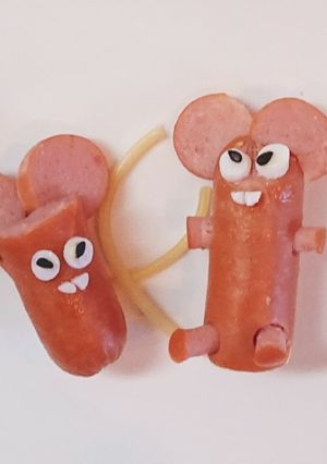 子年のネズミになりきりソーセー人-レシピのメイン写真