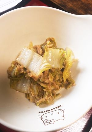 テキトー料理　白菜とツナ煮物-レシピのメイン写真