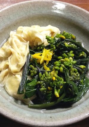 紅菜苔と湯葉の煮びたし-レシピのメイン写真