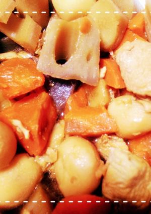 野菜パウチと大さじで簡単！筑前煮-レシピのメイン写真