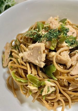 電子レンジで和風ツナパスタ-レシピのメイン写真