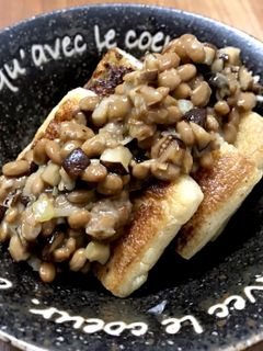 焼き油揚げの納豆がけ-レシピのメイン写真