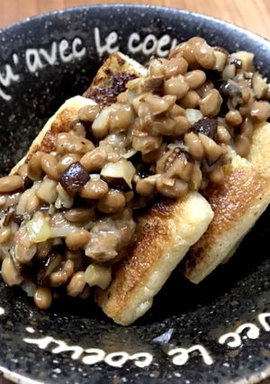 焼き油揚げの納豆がけ-レシピのメイン写真