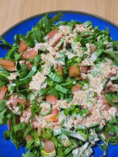 春菊とトマトのサラダ~*胡麻マヨ掛け-レシピのメイン写真