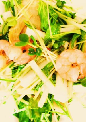大根とみず菜のシャキシャキ☆サラダ-レシピのメイン写真
