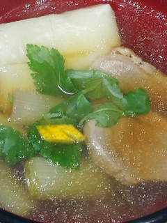 鴨雑煮(合鴨、長ネギ、柚子、三つ葉)-レシピのメイン写真