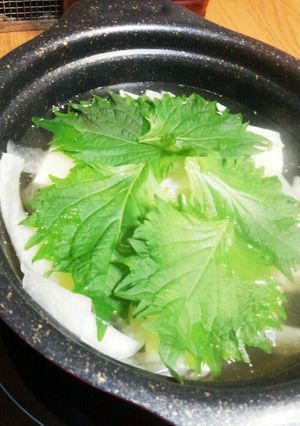 大根のつまと大葉であっさり鍋-レシピのメイン写真