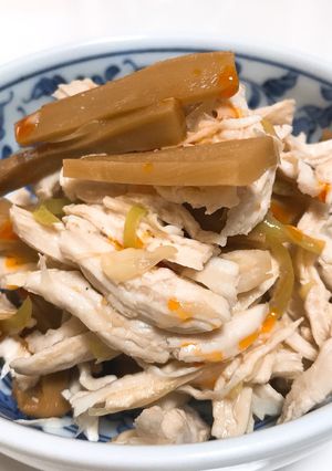 鶏胸肉とメンマのヘルシーおつまみ-レシピのメイン写真
