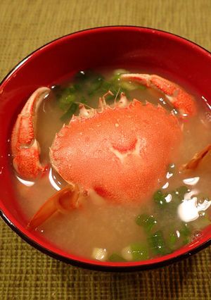 ヒラツメガニの味噌汁-レシピのメイン写真