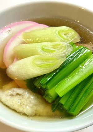 鶏ガラスープと干し椎茸のお雑煮-レシピのメイン写真