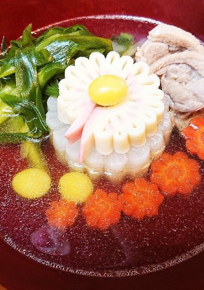 鴨葱スープの白だしで簡単♪餅無しお雑煮☆-レシピのメイン写真