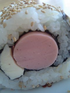 魚肉ソーセージとクリームチーズの巻き寿司-レシピのメイン写真