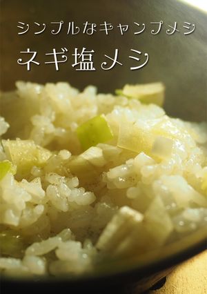【超シンプルキャンプ飯】ネギ塩メシ-レシピのメイン写真