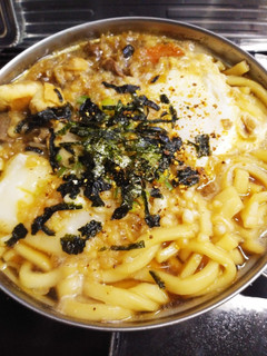 すき焼きのリメイクで「すき鍋焼きうどん」-レシピのメイン写真