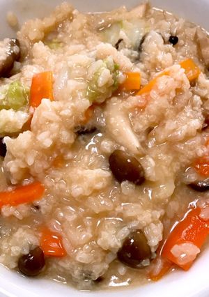 余った米麹で！野菜ときのこの雑炊☆-レシピのメイン写真