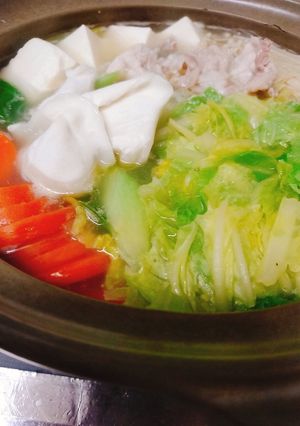ローストチキンのがら　DE　塩鍋-レシピのメイン写真