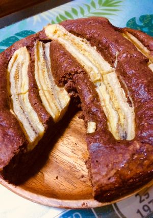 フライパンで簡単チョコバナナケーキ-レシピのメイン写真