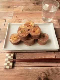 上州ねぎと油揚げの豚肉巻き-レシピのメイン写真