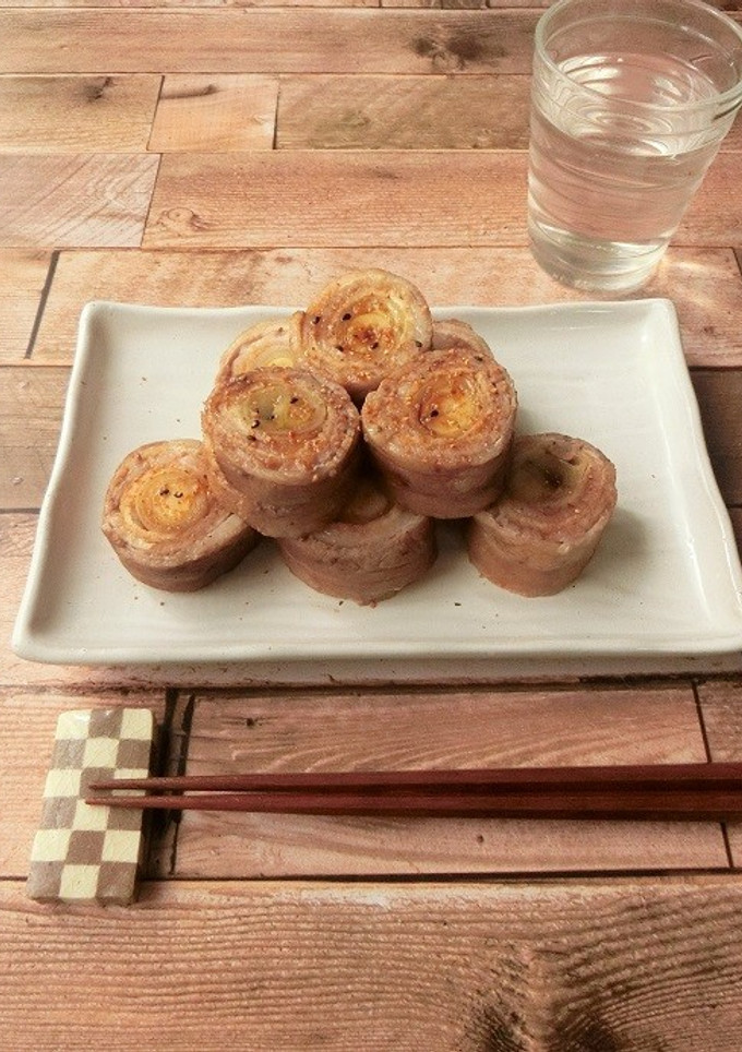 上州ねぎと油揚げの豚肉巻き-レシピのメイン写真