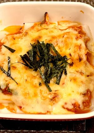 余ったお餅で簡単1品　もちキムチーズ-レシピのメイン写真