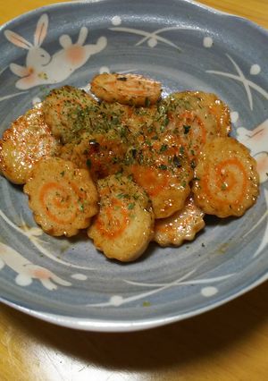 超簡単！なると巻きのソース炒め-レシピのメイン写真