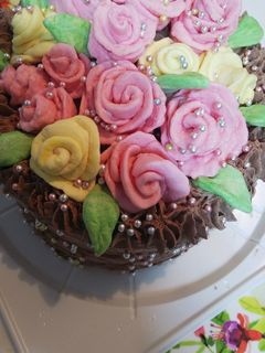 バラのケーキ~♪-レシピのメイン写真
