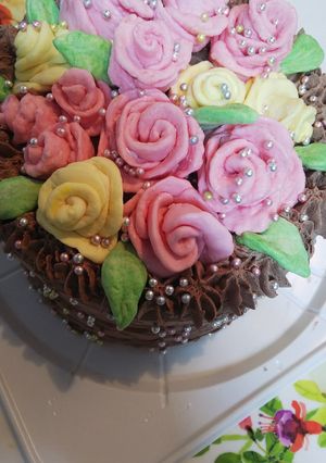 バラのケーキ～♪-レシピのメイン写真